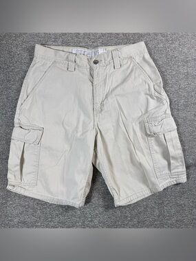 Vintage 90s Y2K Levi’s Silvertab Cargo Shorts Baggy Men’s Off White Khaki 30/31